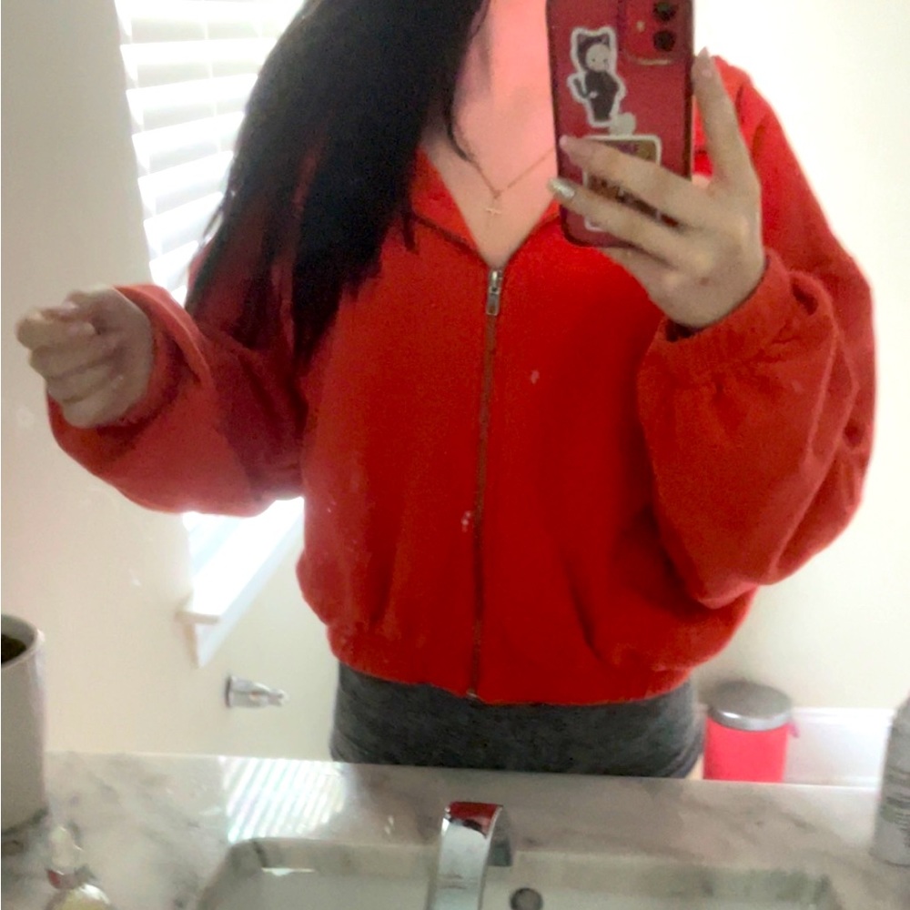 Cropped hoodie